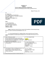 Schedule Ii Form D Proof of Claim by Financial Creditors