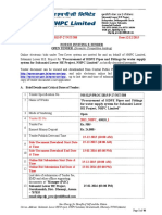 Procurement of HDPE Pipes and Fittings For Water Supply System For Subansiri Lower HE Project, NHPC Limited