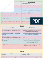 Group Activity: Claim & Counterclaim