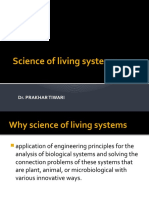 Science of Living Systems: Dr. Prakhar Tiwari