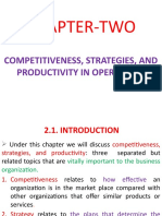 Chapter-Two: Competitiveness, Strategies, and Productivity in Operations