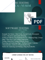 Bca - Vi Sem: Software Testing