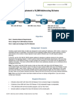 11.10.2 Lab - Design and Implement A VLSM Addressing Scheme 1