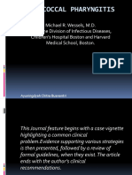 Streptococcal Pharyngitis