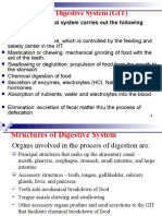 Physiology of The Digestive System (GIT) : The Gastrointestinal System Carries Out The Following Activities