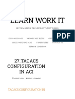 27.tacacs Configuration in Aci - Learn Work It