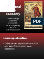 Lenin and The Changing Economic Policies 1