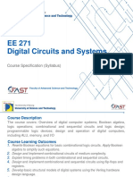 EE 271 Digital Circuits and Systems: Course Specification (Syllabus)