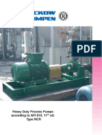 Heavy Duty Process Pumps According To API 610, 11 Ed. Type NCR