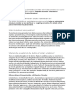 Administrative Remedies, It Cannot Be Waived.: What Are The Exceptions To The Doctrine of Primary Jurisdiction?