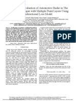 Performance Evaluation of Automotive Radar in The Presence of Bumper With Multiple Paint Layers Using Bidirectional Loss Model