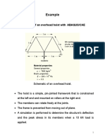 Example: Creating A Model of An Overhead Hoist With ABAQUS/CAE