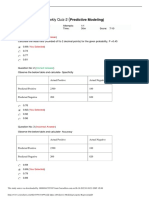 Weekly Quiz 2 Predictive Modeling Logistic Regression PDF