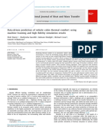 Data Driven Prediction of Vehicle Cabin Thermal Comfort Using Machine Learning and High Fidelity Simulation Results