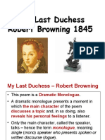 My Last Duchess Annotated