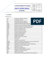 Alexandria Shipyard Company: Quality Control Manual