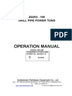 Operation Manual: ZQ203 - 100 Drill Pipe Power Tong