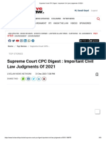 Supreme Court CPC Digest - Important Civil Law Judgments of 2021