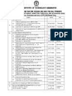 Indian Institute of Technology Kharagpur: Academic Calendar For The Session 2022-2023 For All Students