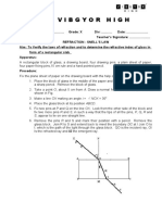 Practical - 1 - REFRACTION - SNELL'S LAW