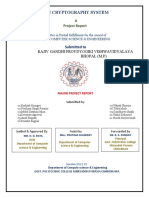 Own Cryptography System: A Project Report