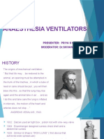 Anaesthesia Ventilators: Presenter: Priya S Nair Moderator: DR - Shivanand