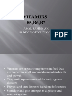 Vitamins B5, B6, B7: Amal Fahma Ak S1 MSC Biotechology