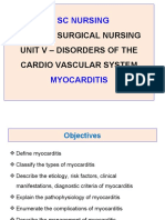 B. SC Nursing: Medical Surgical Nursing Unit V - Disorders of The Cardio Vascular System