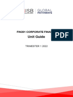 Unit Guide - Corporate Finance