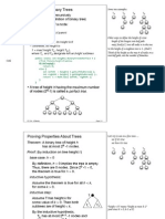 Properties of Binary Trees