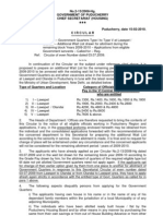 Quarters Allotment Circular 2010