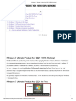 Windows 7 Ultimate Product Key 2021 (100% Working)