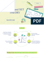 MATH 103 LOGIC and SET THEORY