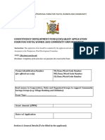 Application Form For Youth, Women and Community Empowerment Projects - 121702