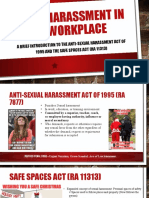 Sexual Harassment in The Workplace - Lecture For Civil Service Employees