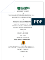 Religare Securities LTD: A Project Report