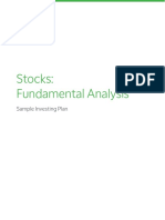 Stocks: Fundamental Analysis: Sample Investing Plan