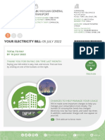 Your Electricity Bill: 05 JULY 2022: Total To Pay BY 19 JULY 2022