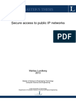 Master'S Thesis: Secure Access To Public IP Networks