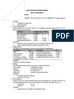 Cost-Volume-Profit Analysis: Part-A Questions