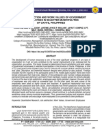 Job Satisfaction and Work Values of Government Employees in Selected Municipalities of Cavite, Philippines