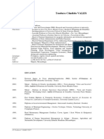 Curriculum Vitae: Teodoro Cândido VALES: Birth: Nacionality: Proffession: Functions