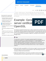 Example - Generating A Server Certificate With OpenSSL