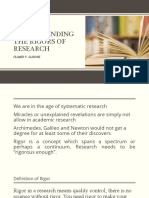 Understanding The Rigors of Research: Filamer P. Guibone