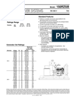 Kohler 150RZGB Spec Sheet