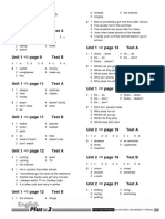 Five-Minute Tests Answer Key: Unit 1 Test A