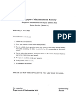 Senior Section - First Round - SMO Singapore Mathematical Olympiad 2022