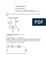 Answer: Control System (Unit 1)