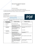 Detailed Lesson Plan in English (4a's Approach) Grade 10