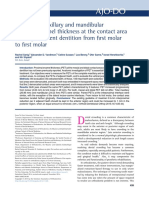 2015 Pattern of Maxillary and Mandibular Proximal Enamel Thickness at The Contact Area of The Permanent Dentition From First Molar To First Molar